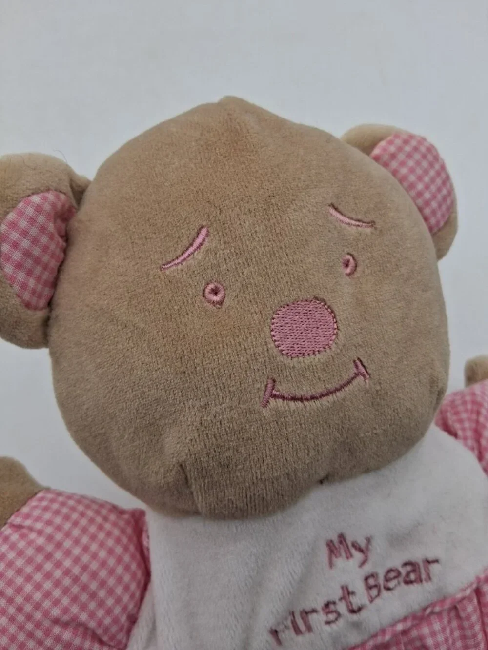 MY First Bear Rattle Snuggie Toy Pink 10